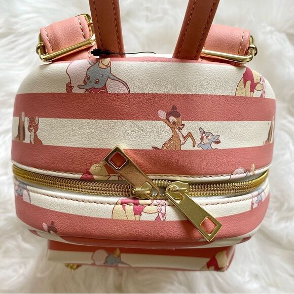 Loungefly Disney Best Friends Stripe Mini Backpack - Picture 4 of 5